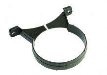 HUNTER 110mm (2 Screw Socket Bracket) BLACK Soil Pipe and fittings Select individual parts as required.