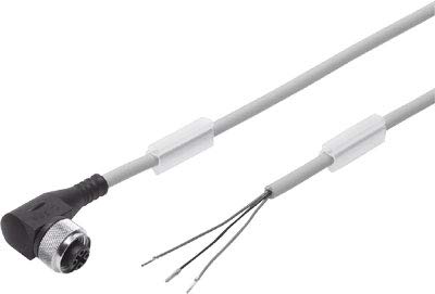 Festo 541366 Model NEBU-M12W5P-K-2.5-LE3 Connecting Cable, White