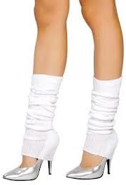 WARM SOFT LADIES WOMEN WHITE LEG WARMERS KNITTED BEST WINTER VALUE, CHEAP!