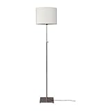 Ikea Alang Floor Lamp , Nickel Plated, White