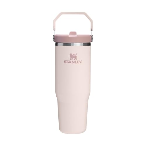 STANLEY 1913 Flip Straw Tumbler Trinkflasche Mit Strohhalm 0.89L - Thermosflasche Hält 12+ Stunden Kalt - Spülmaschinenfest - Sportflasche - Wasserfla