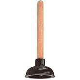 Rocky Mountain Goods Small Drain Plunger - 4" Rubber Head - Perfect Size for Unclogging Slow Sinks, Drains, Tubs and Showers 