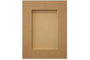 PRINT-OODLES Unfinished MDF Kitchen Cabinet Door Replacement (Natural, 11X18)