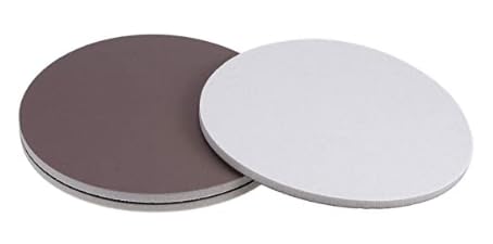 MACHSWON 6 Inch Sander Pad Adhesive-Backed Sanding Sponge for Auto Wood Drywall Metal Brown Corundum 2000 Grit 3Pcs