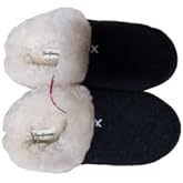 DEARFOAMS Women's Slippers In Black, L(9-10)