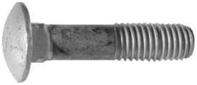 PFC 3/8"-16 NC x 5" Grade A Carriage Bolts Hot Dip Galvanized - 50 per Box