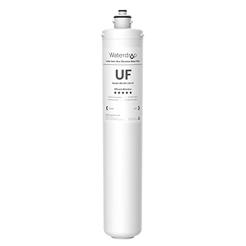 Waterdrop RF17W-UF 0.01 Micron Water Filter, Reduces Lead, Chlorine, Bad Taste & Odor, 24K Gallons High Capacity, Replacement for Waterdrop Under Sink Water Filtration system, White