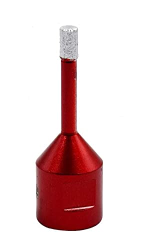 Yaowanguan M14 Drill Bit Hole Saw Tools for Glass/Tile/Ceramic/Marble/Porcelain/Concrete/Granite Cutting Opening - 6mm Diamond Coating Angle Grinder Brazed Drill Bit