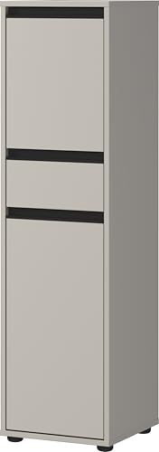 Germania GW-Lemont 2201-186 Cabinet in Stone Grey with Door and Drawer Damping 33 x 121 x 34 cm (W x H x D)