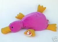 TY Pillow Pal - PADDLES the Platypus (Purple Version)