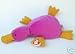 TY Pillow Pal - PADDLES the Platypus (Purple Version)