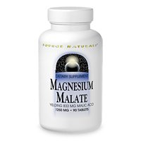 Magnesium Malate 1250mg Source Naturals, Inc. 90 Tabs Magnesium Malate 1250mg Source Naturals, Inc. 90 Tabs
