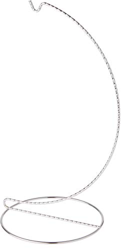 Bard's Twisted Silver-Toned Ornament Stand, 11" H x 5.125" W x 5.125" D, Pack of 6