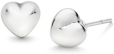 Beautiful Silver Heart Stud Earrings set. Best Gift Ever! Fashion Jewelry For Women. From Heart to Heart. Perfect Size. Polished Shine piece of Art by Inovax. Stud earrings set for women.