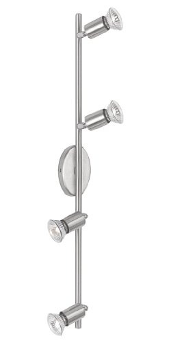 Eglo 83049A Buzz Track Light, Matte Nickel/Chrome