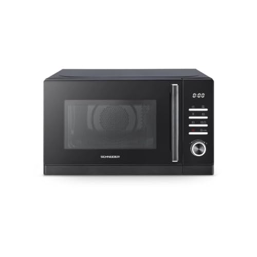 Horno Microondas Digital 25L, 900W, 8 Menús Automáticos, Plato Giratorio 28,8 cm, Control Electrónico