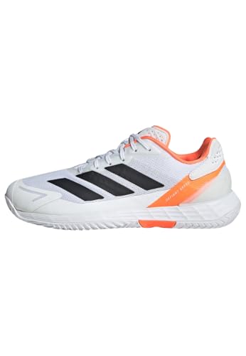 adidas Men's Defiant Speed 2 Tennis, White/Black, 9