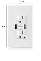 Leviton GUSB1-W 15A SmartlockPro GFCI Combination