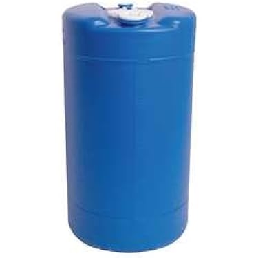 Amazon.com: Sim Supply 15 gal Blue Polyethylene Closed Head