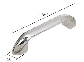 CRL Chrome Door Pull for Restroom Partitions by CR Laurence