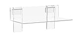 KC Store Fixtures A02110 Acrylic Grid Shelf, 9
