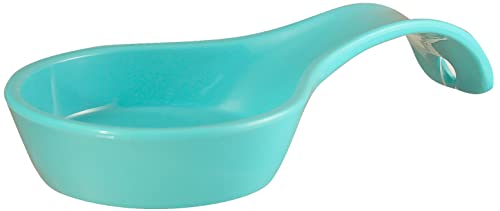 Reston Lloyd Rest Plastic Counter Stove Top Utensil Holder for Spoons, Ladle, Tong, 8.5 x 4 inch, Turquoise