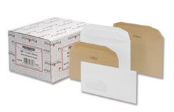 Postmaster Envelopes Wallet Gummed with Window 90gsm White DL [Pack of 500]