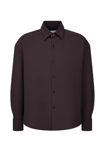 Seidensticker Studio Unisex Hemd Chemise, Marron, XL Mixte