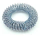 ACS/ACM Acupressure Hand Wrist Massage Rings or Bracelets Set of 4 Promote Blood circulation, Activate Acupoints Bracelet - 6.0Cm Outer Dia Steel Color