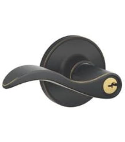 Dexter by Schlage J54SEV716 Seville Keyed Entry Lever, Aged Bronze