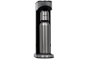 Drinkmate LUX Stainless Steel Sparkling Water and Soda Maker, Carbonates Any Drink, CO2 Cylinder Not Included