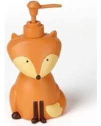 Novelty Bath with Fox Bear & Skunk FOREST FRIENDS Lotion Dispenser