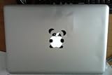Cute Panda Hugging Apple Vinyl Car Sticker Symbol Silhouette Keypad Track Pad Decal Laptop Skin Ipad Macbook Window Truck Motorcycle