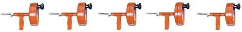 General Pipe Cleaners R-25SM Spin Thru Drain Auger with 1/4-Inch by 25-Feet Cable (5)