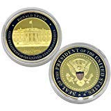 Donald Trump Challenge Coin, Gold Plated Collection Coins, Seal of The President Commemorative Gift (1 Pack)