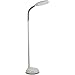 BALTORO LED Floor Lamp - Soft White Reading Light - Built-in Step Dimmer -Adjustable Head Pivots in Any Direction Save Energy 12 Watts - White Color - SL5757GL