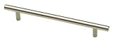 Liberty Hardware Steel Bar Pull P01026-SS-C, Stainless Steel Finish (Satin Nickel)