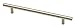 Liberty Hardware Steel Bar Pull P01026-SS-C, Stainless Steel Finish (Satin Nickel)
