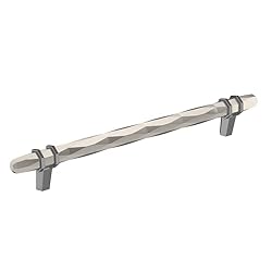 Amerock | Cabinet Pull | Satin Nickel/Black Chrome