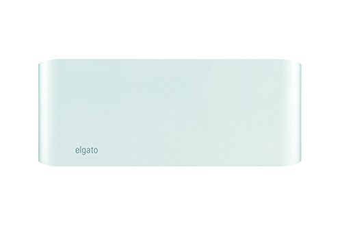 Elgato-Thunderbolt-2-Dock-with-50-cm-Thunderbolt-cable-20Gbs-4K-support-2x-Thunderbolt-2-3x-USB-30-audio-input-and-output-Gigabit-Ethernet-aluminum-chassis