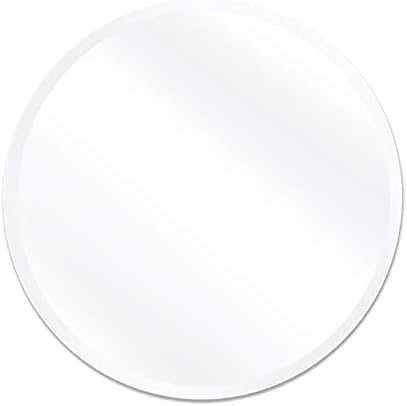 USHOWER 36-Inch Frameless Round Wall Mirror
