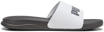 Popcat 20, Chanclas Unisex adulto, Puma White Dark Coal, 43 EU