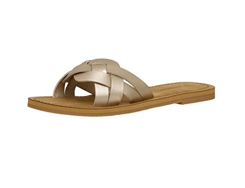 CUSHIONAIRE Women's Winnie woven slide Sandal +Comfort Foam