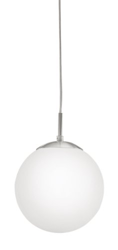 Eglo 85261A Rondo Pendant Hanging Light, Matte Nickel