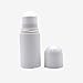 JETEHO 6 Pack Empty Leak-Proof Refillable Roll-On Deodorant Bottles, Plastic Containers Bottles with Roller Balls and White Caps for Essential Oil Perfumes Lip Balms