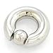Scrap Metal 23 316L Surgical Steel Captive Bead Ring CBR 00g 5/8