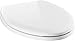 Delta Faucet Sanborne Elongated Slow Close Toilet Seat - 811902-WH - Durable, Comfortable Toilet Seat with Non-Slip Bumpers - White