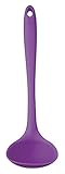 KitchenCraft Colourworks Silicone Ladle, 28 Cm - Purple