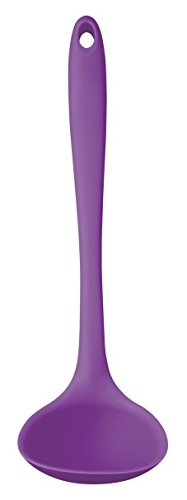 KitchenCraft Colourworks Silicone Ladle, 28 Cm - Purple
