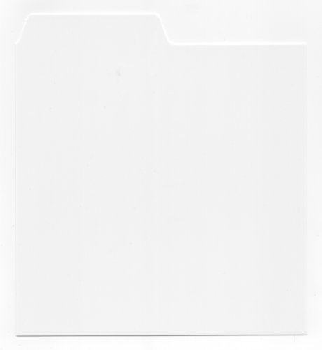 Pack of 10 x 12" inch White Plastic Vinyl LP Album Tabbed Record Dividers